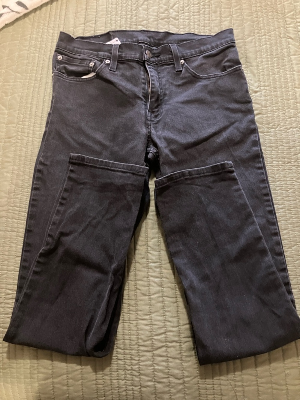 Levi's Black Straight-Leg Jeans